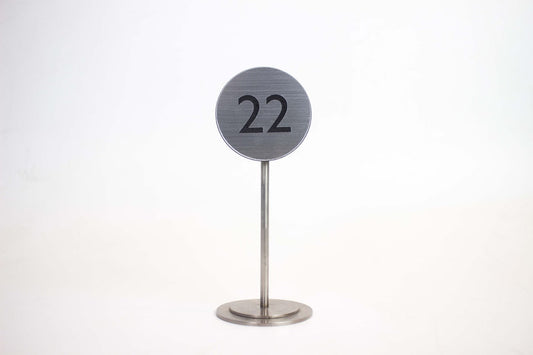 Premium Stainless Steel Table Number Stand | For Cafés, Restaurants & VIP Venues - Otimsan Shop