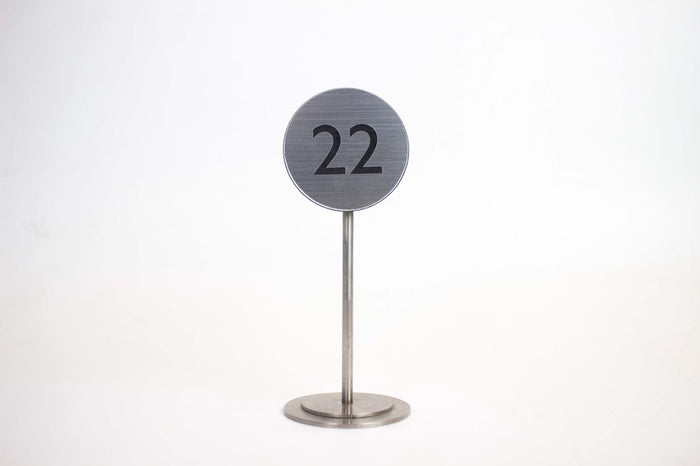 Premium Stainless Steel Table Number Stand | For Cafés, Restaurants & VIP Venues - Otimsan Shop