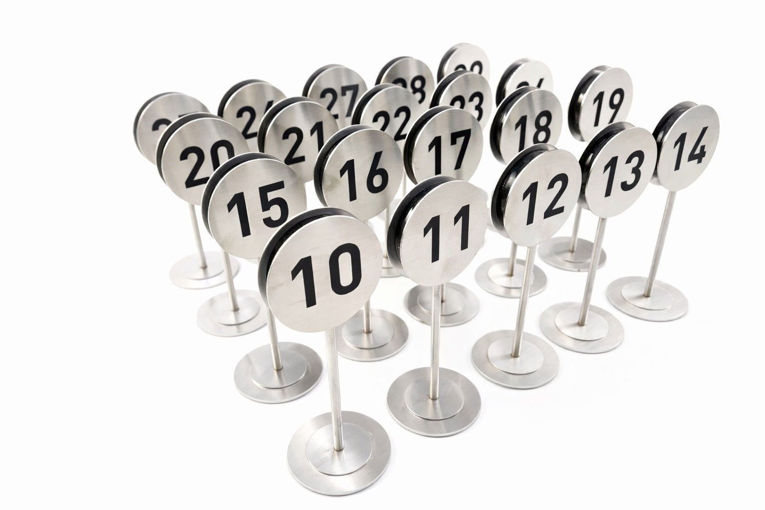 Premium Stainless Steel Table Number Stand | For Cafés, Restaurants & VIP Venues - Otimsan Shop
