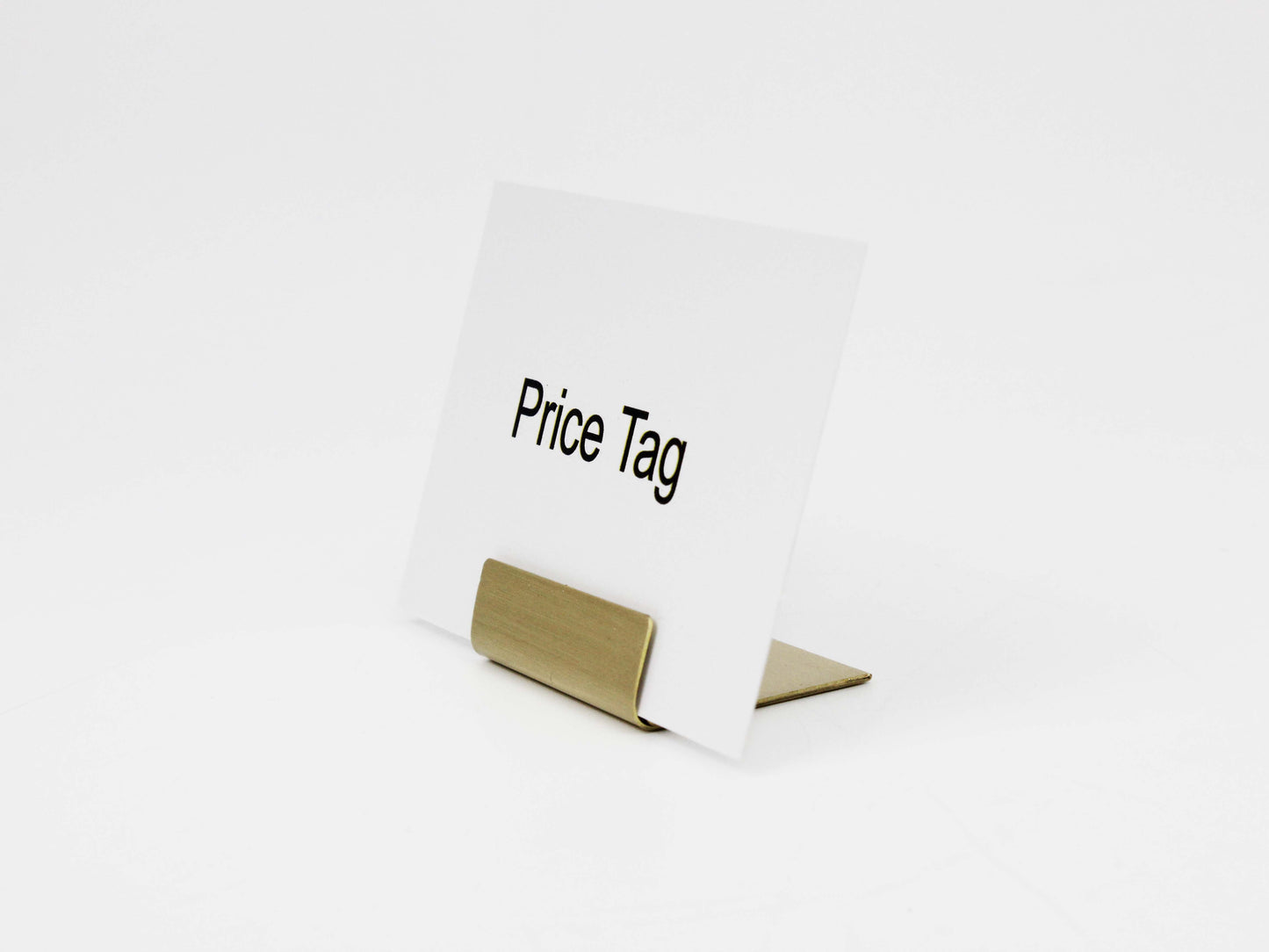 Name Tag & Label Holder – Multi-Purpose Card Stand for Buffet and Presentation Areas | Brass & Silver Color Options - Otimsan Shop