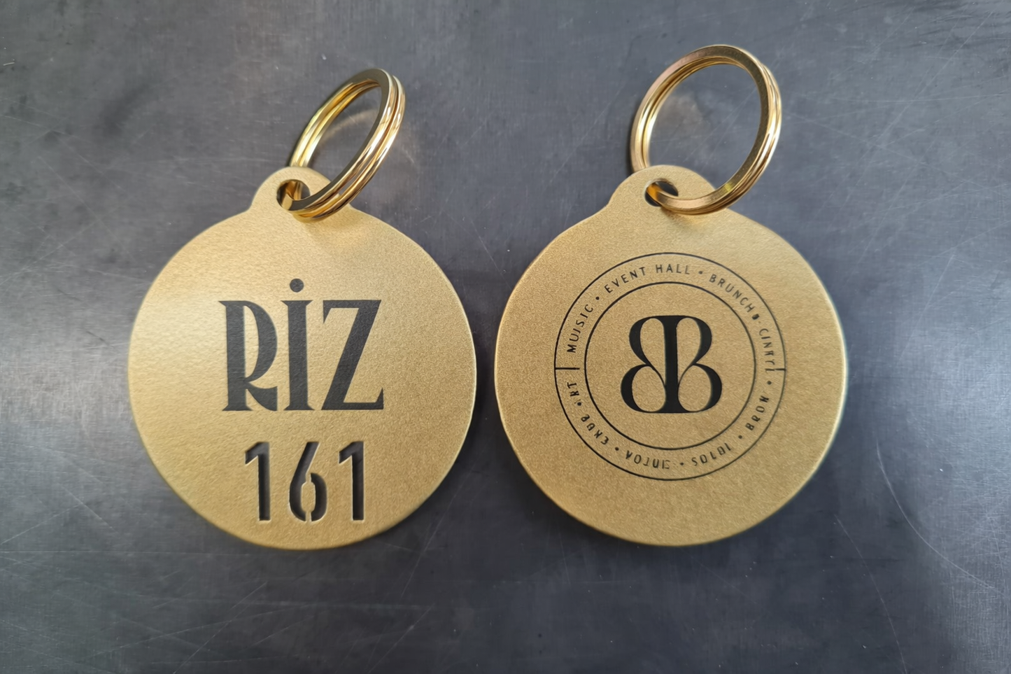 Metal Numbered Keychain | Hotel & Café Cloakroom Tag - Otimsan Shop