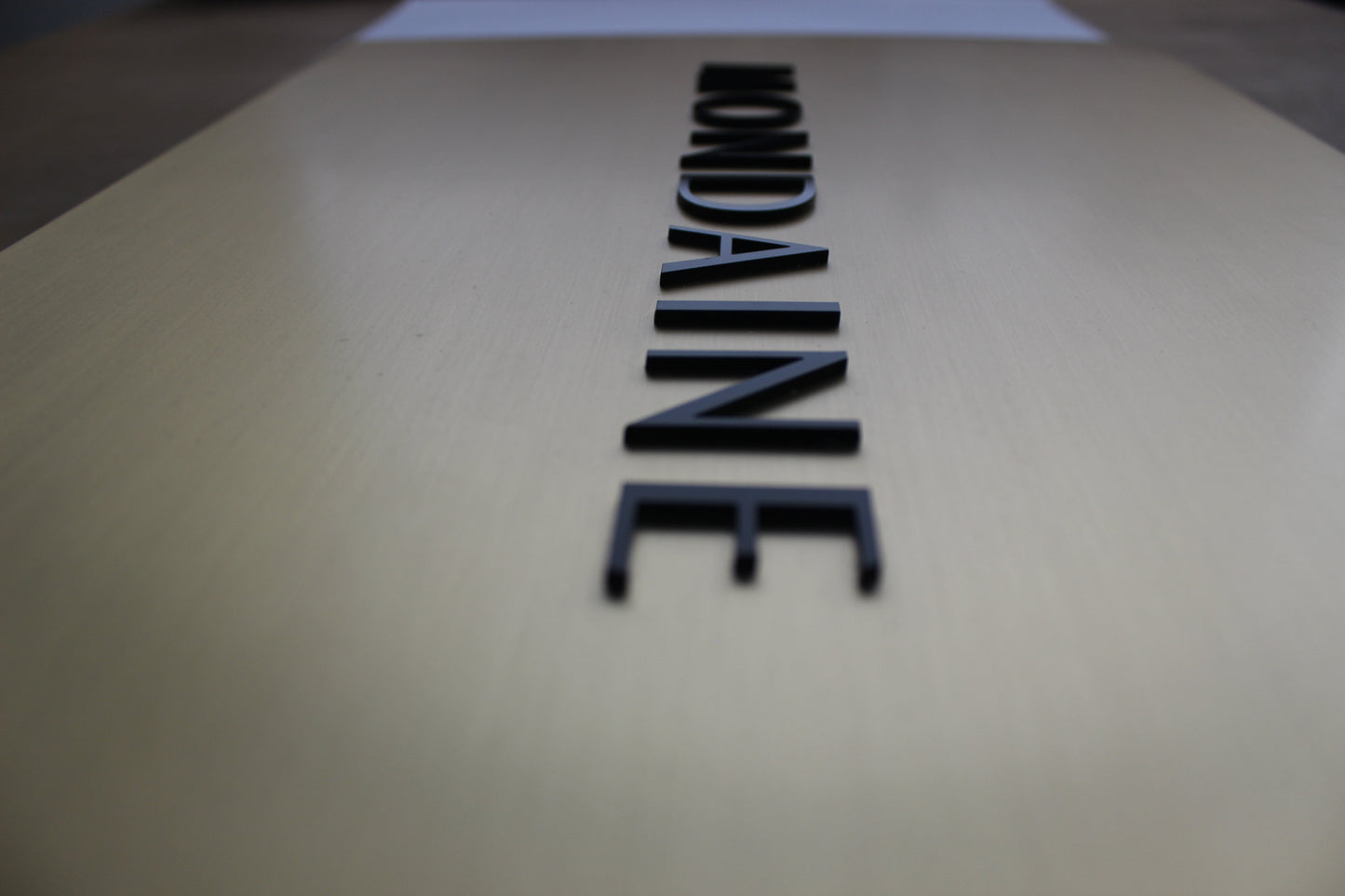 Brass Embossed Letter Luxury Entrance Sign | Elite Office & Hotel Door Plate - Otimsan Shop