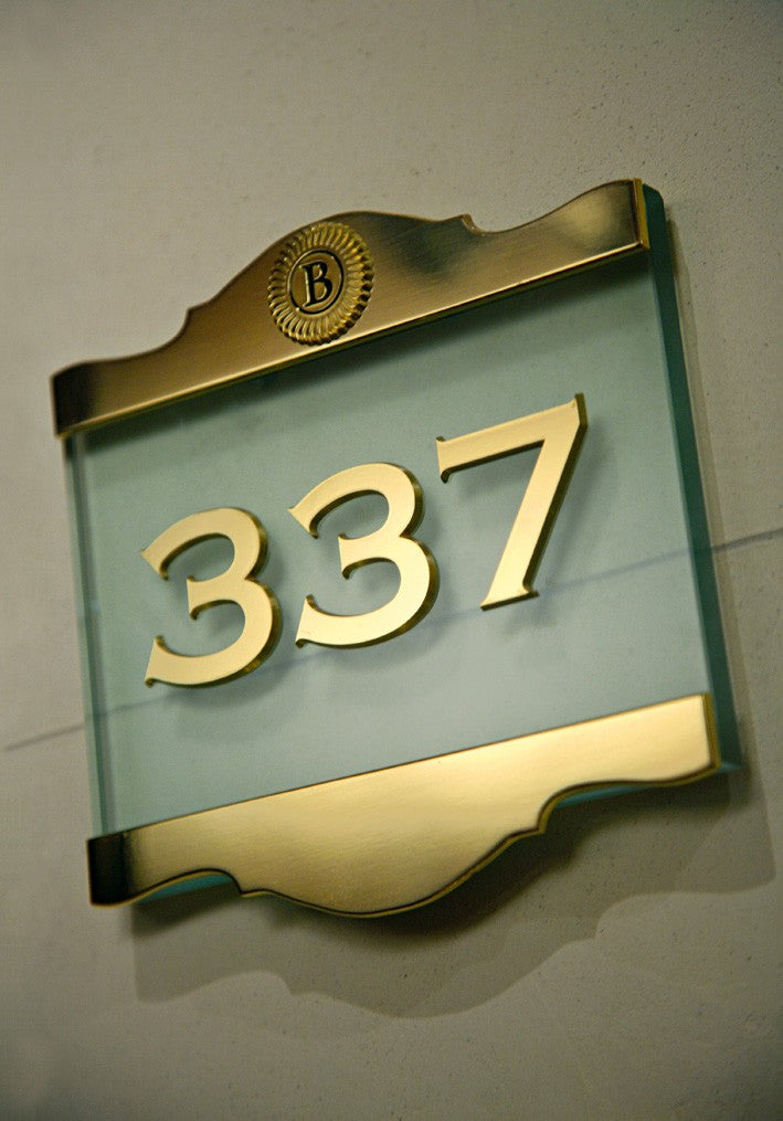 Premium Room Number – Framed Hotel & Residence Door Sign - Otimsan Shop