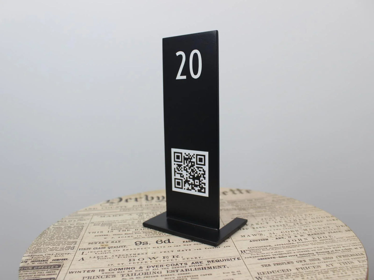QR Code Menu Stand | Double-Sided Tabletop Menu Solution for Restaurants & Cafés - Otimsan Shop