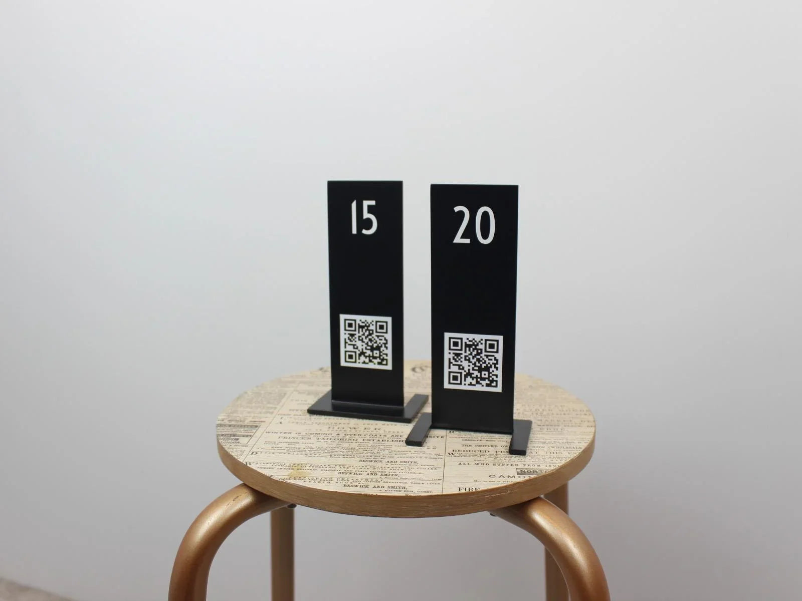 QR Code Menu Stand | Double-Sided Tabletop Menu Solution for Restaurants & Cafés - Otimsan Shop