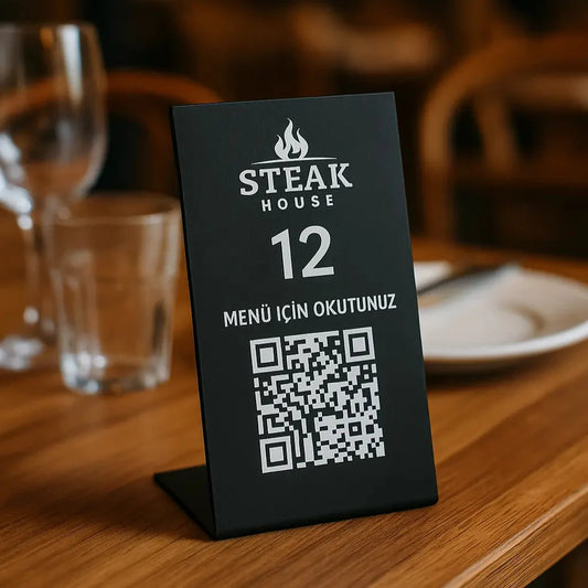 QR Code Menu Stand | QR Code Solution for Restaurant, Café and Hotel Tables - Otimsan Shop