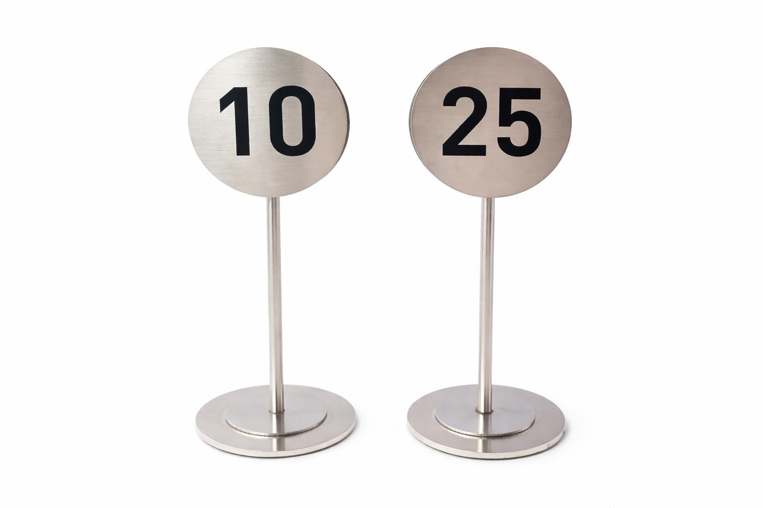 Premium Stainless Steel Table Number Stand | For Cafés, Restaurants & VIP Venues - Otimsan Shop