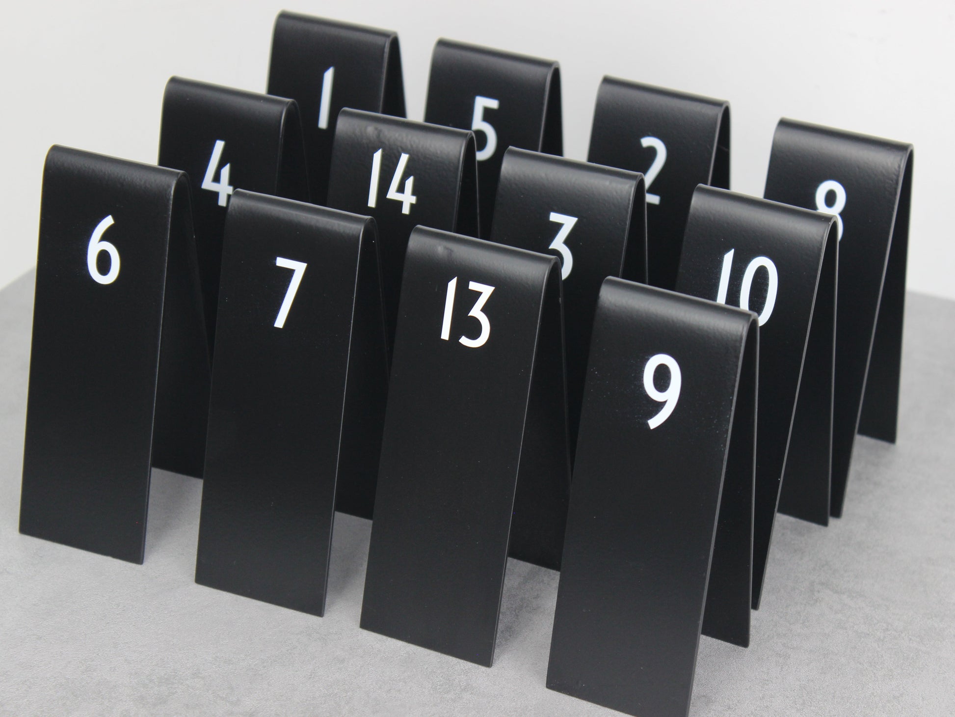 Table Number Stand | QR Code, Double-Sided & Custom Logo Design for Restaurants & Cafés - Otimsan Shop