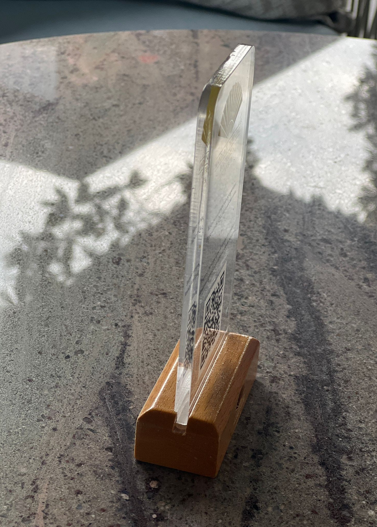 Acrylic QR Menu Stand | QR Code Display for Hotel, Restaurant, Pension & Bar Tables - Otimsan Shop