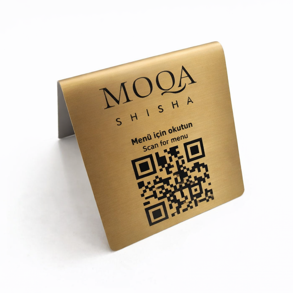 Metal Digital Menu Stand | Desktop Information Solution for Cafés and Restaurants - Otimsan Shop