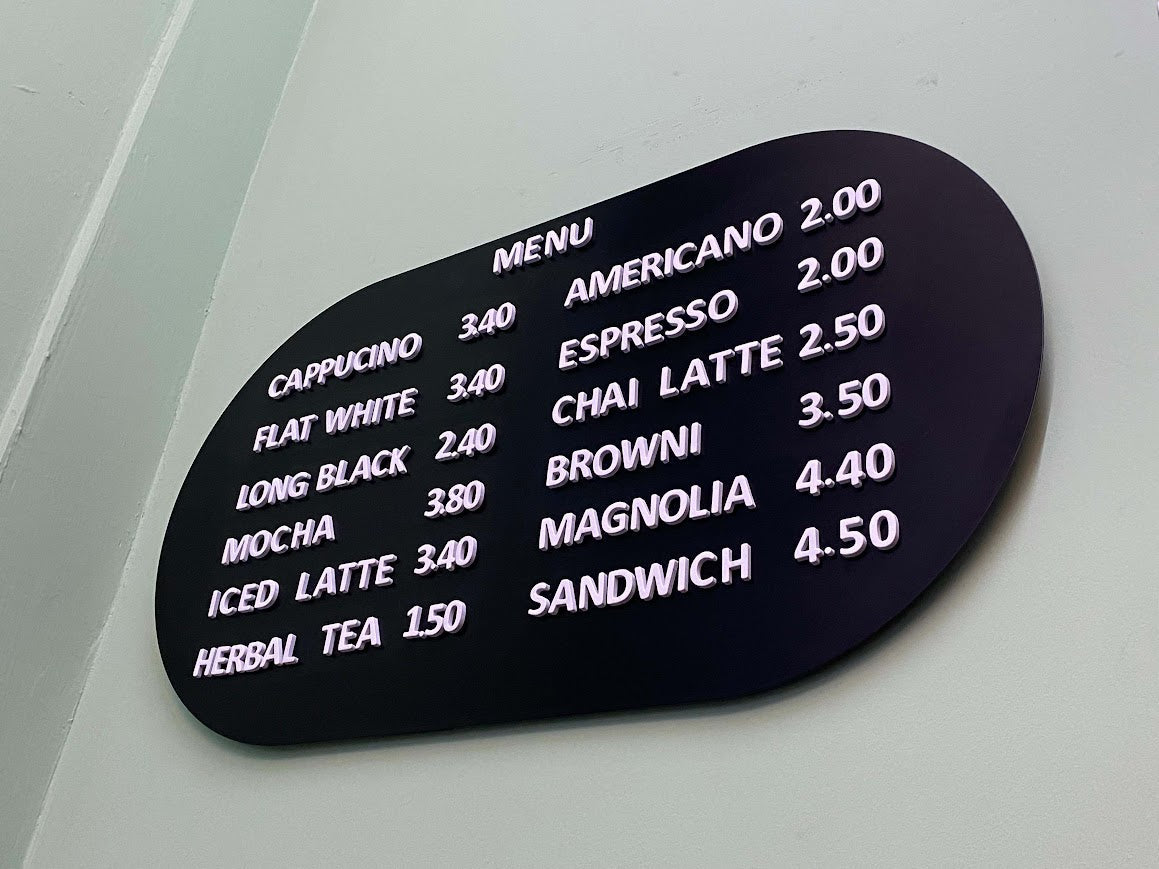 Arched Price Board - Otimsan Shop