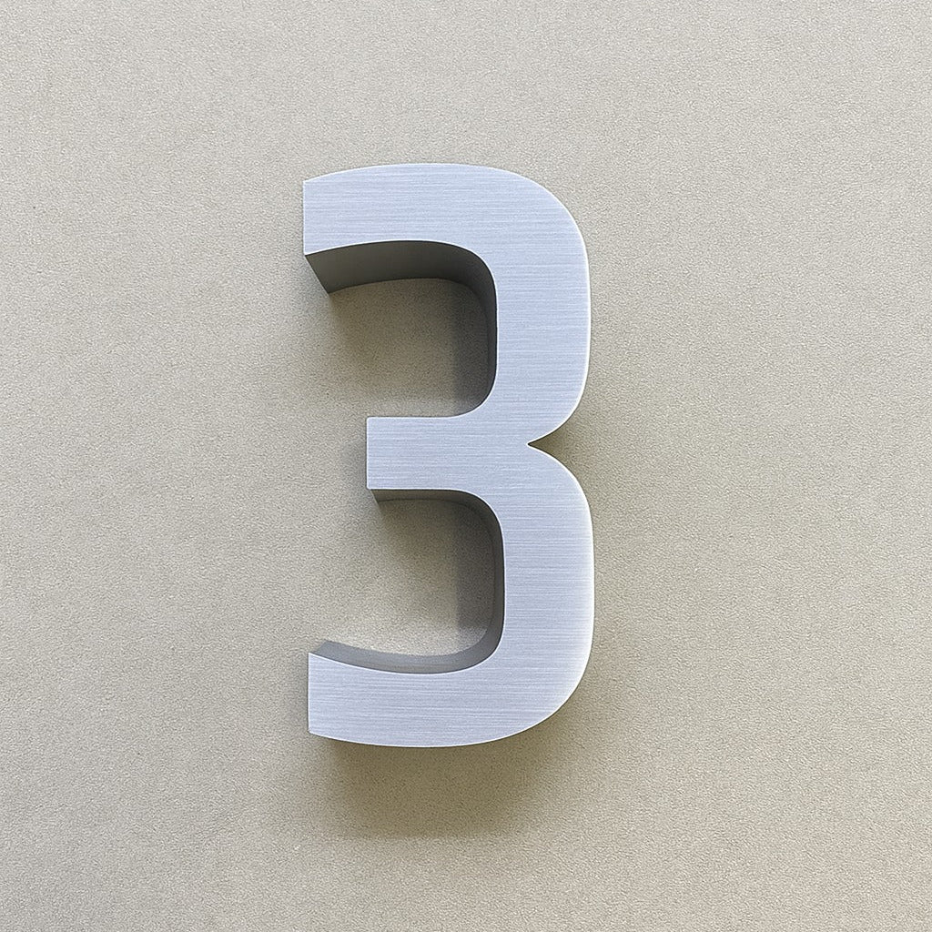 Wall-Mounted Stainless Steel Door Number – 5-Piece Set - Otimsan Shop