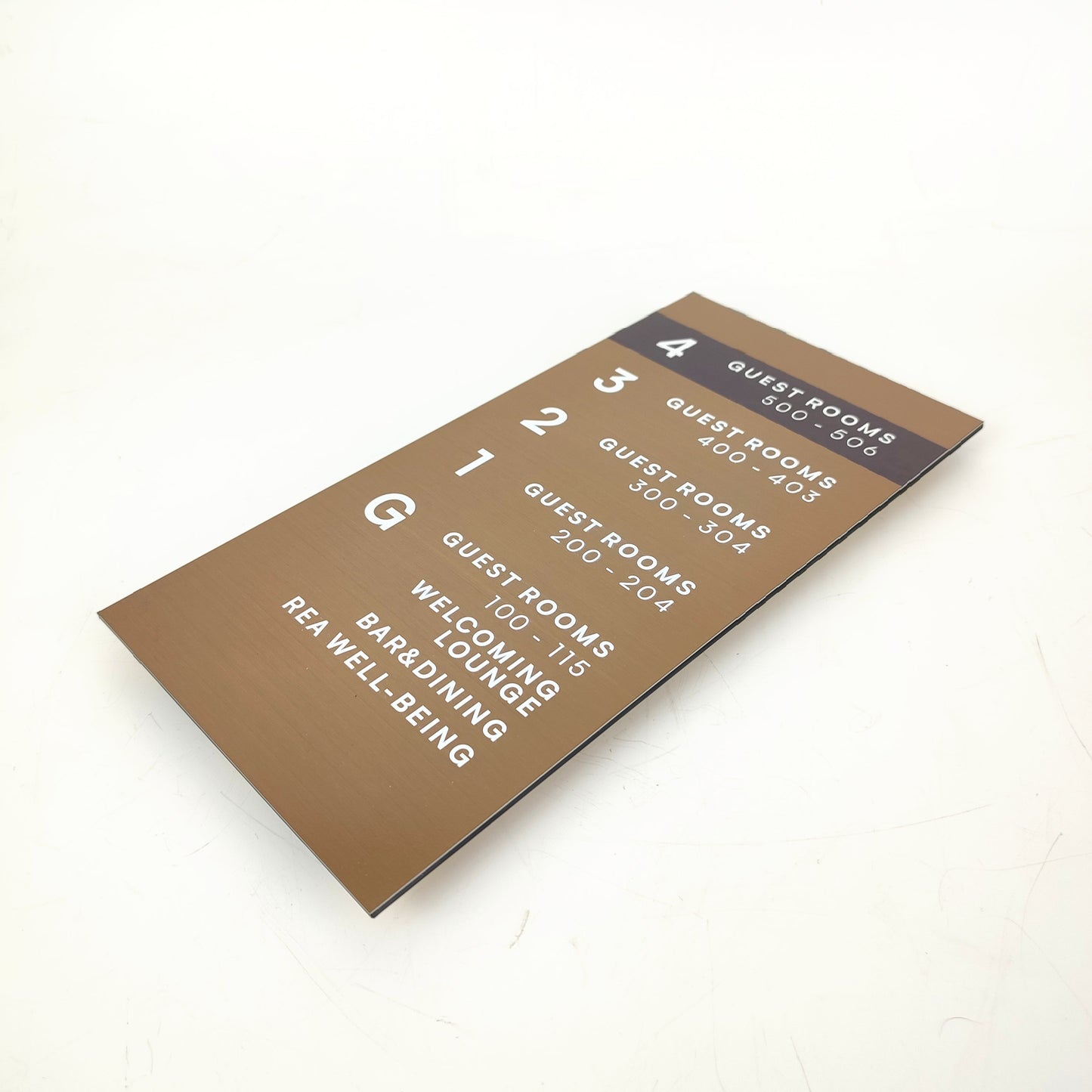 Elevator Information Sign | Metal Floor Directory & Building Wayfinding Sign - Otimsan Shop