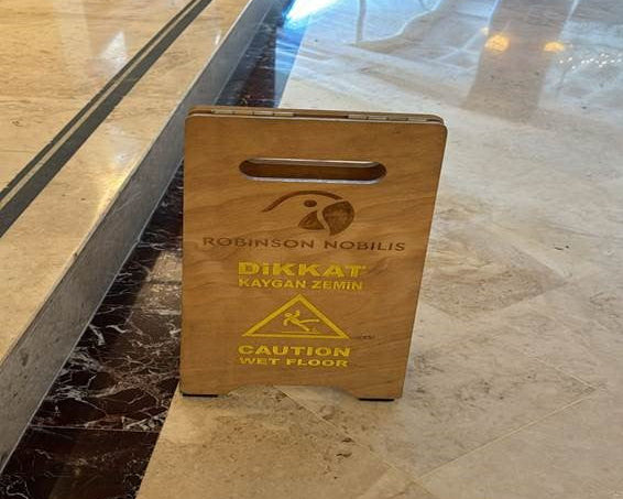Custom Order – Robinson Wet Floor Sign - Otimsan Shop