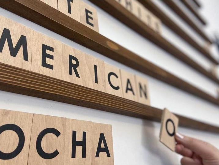 Wooden Slat Changeable Menu Board - Daily Menu Solution for Cafés and Coffee Shops - Otimsan Shop