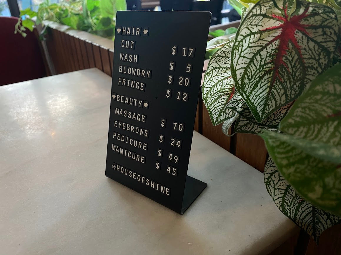 Magnetic Price List Board - Otimsan Shop