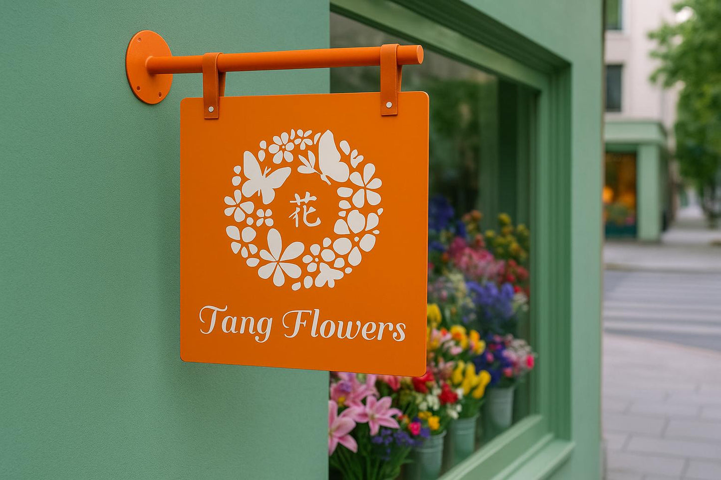 Double-Sided Flag Sign | Square Custom Logo Print - Otimsan Shop