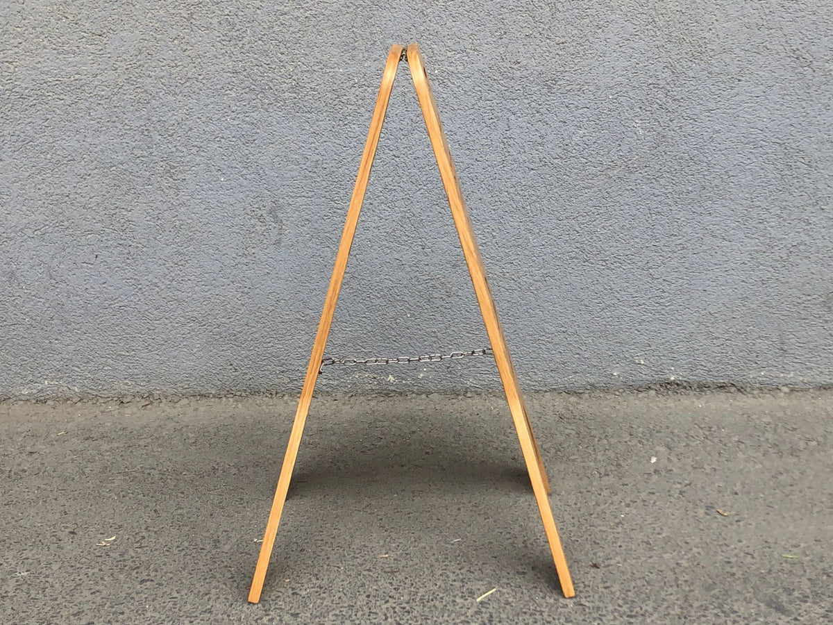 Freestanding Wet Floor Sign | Foldable Double-Sided Wooden Portable Sign - Otimsan Shop