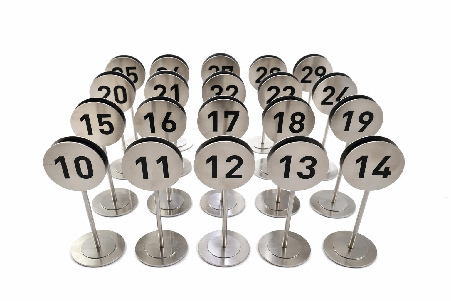 Premium Stainless Steel Table Number Stand | For Cafés, Restaurants & VIP Venues - Otimsan Shop