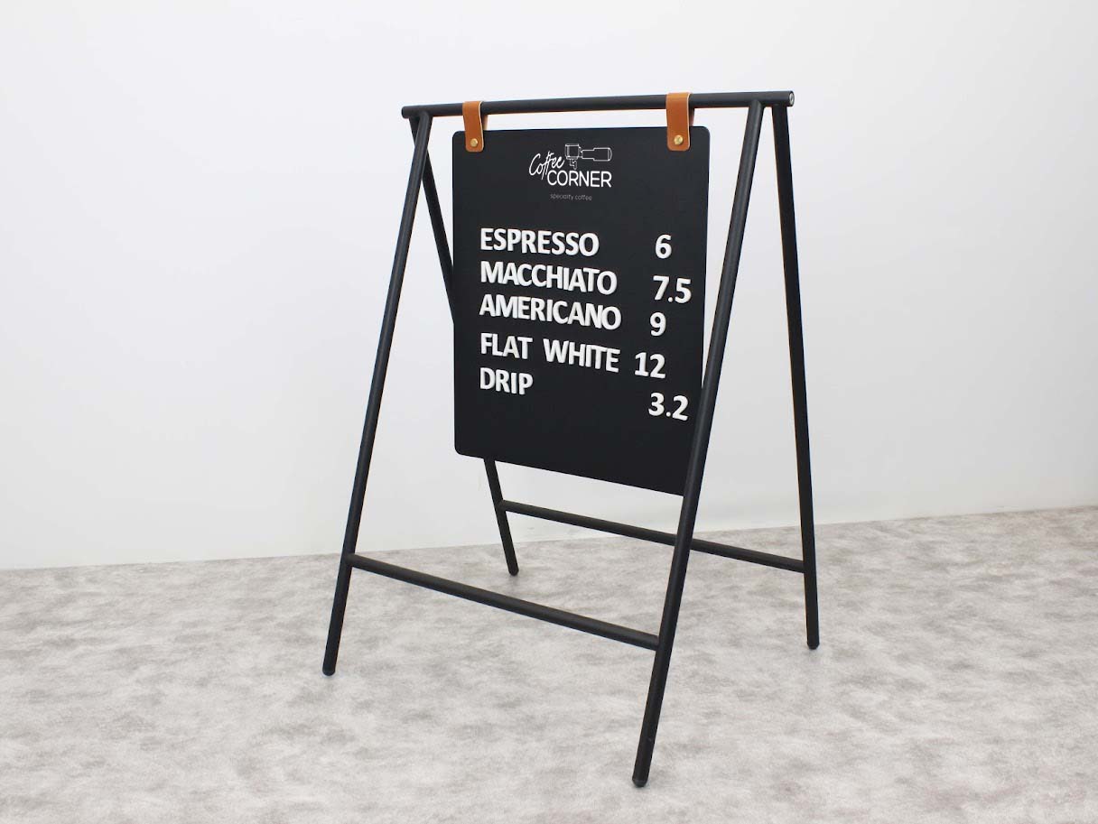Magnetic Double-Sided Sidewalk Sign | Foldable Storefront Board with Printed Brand Logo - Otimsan Shop