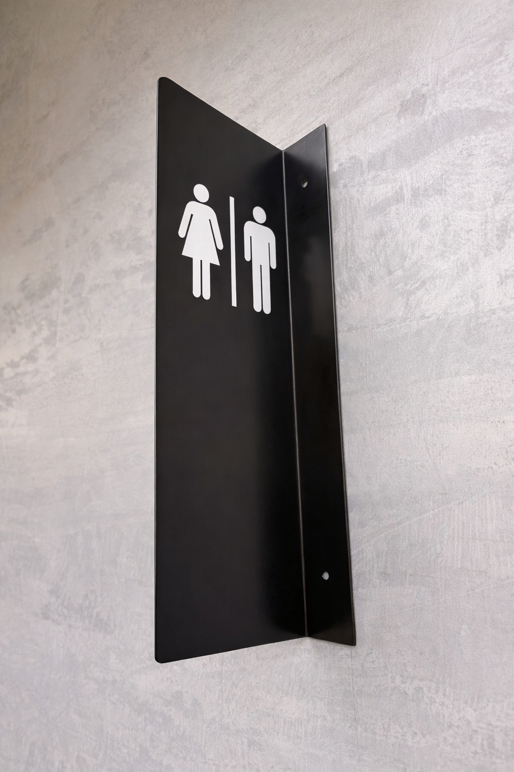 Male & Female WC Sign | Wall-Mounted Sign for Cafés and Restaurants - Otimsan Shop