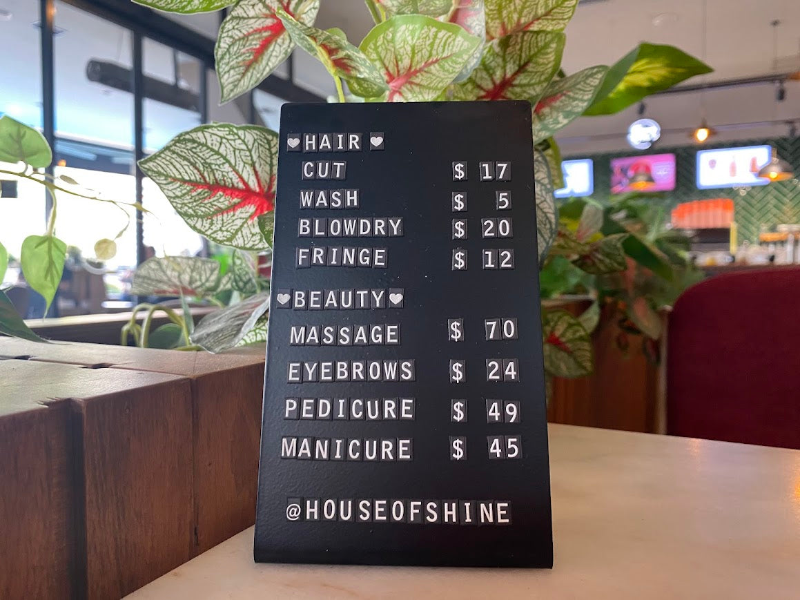 Magnetic Price List Board - Otimsan Shop