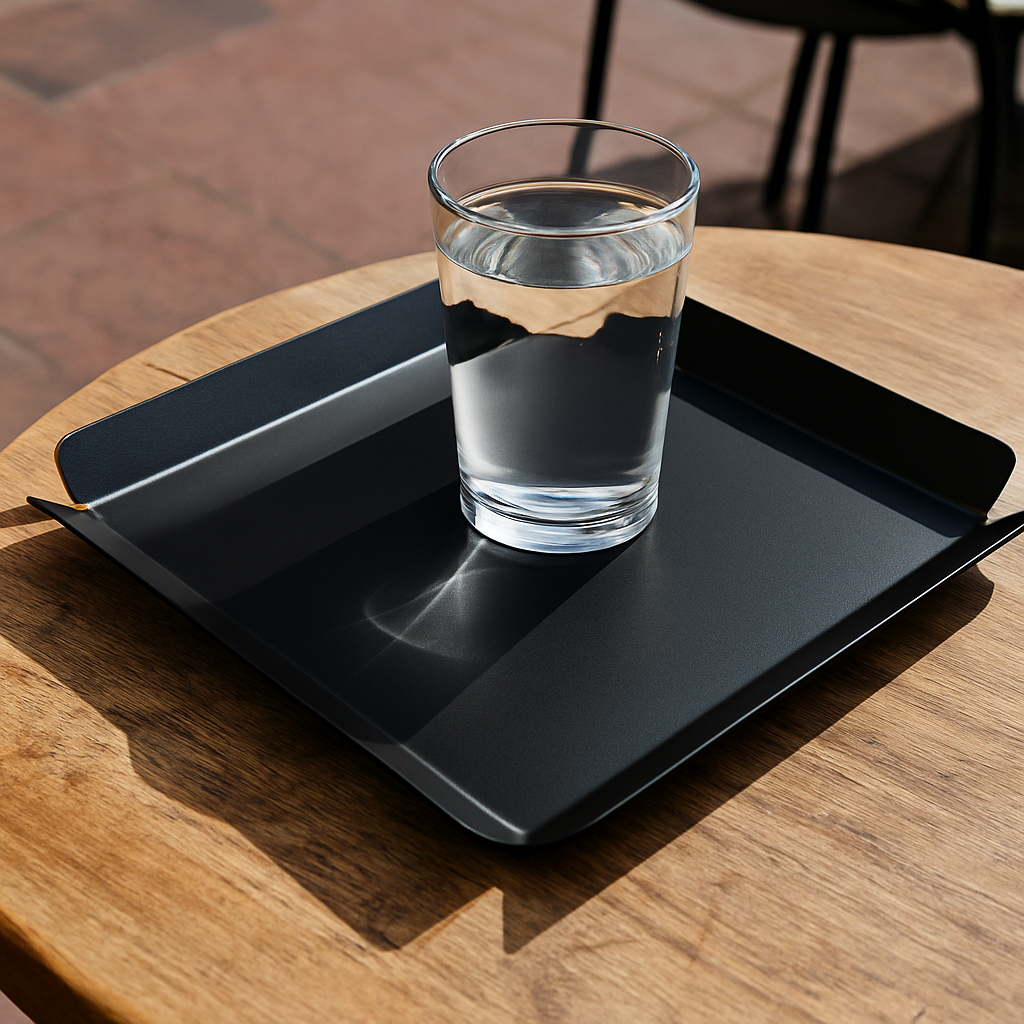 Service Tray | Portable Metal Coffee, Bar and Waiter Tray - Otimsan Shop