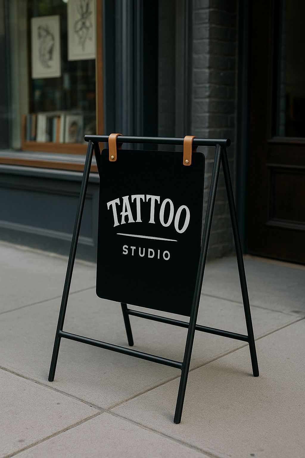Magnetic Double-Sided Sidewalk Sign | Foldable Storefront Board with Printed Brand Logo - Otimsan Shop