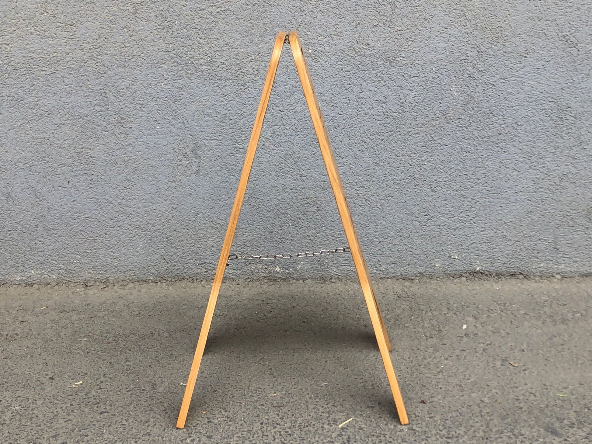 Freestanding Wet Floor Sign | Foldable Double-Sided Wooden Portable Sign - Otimsan Shop