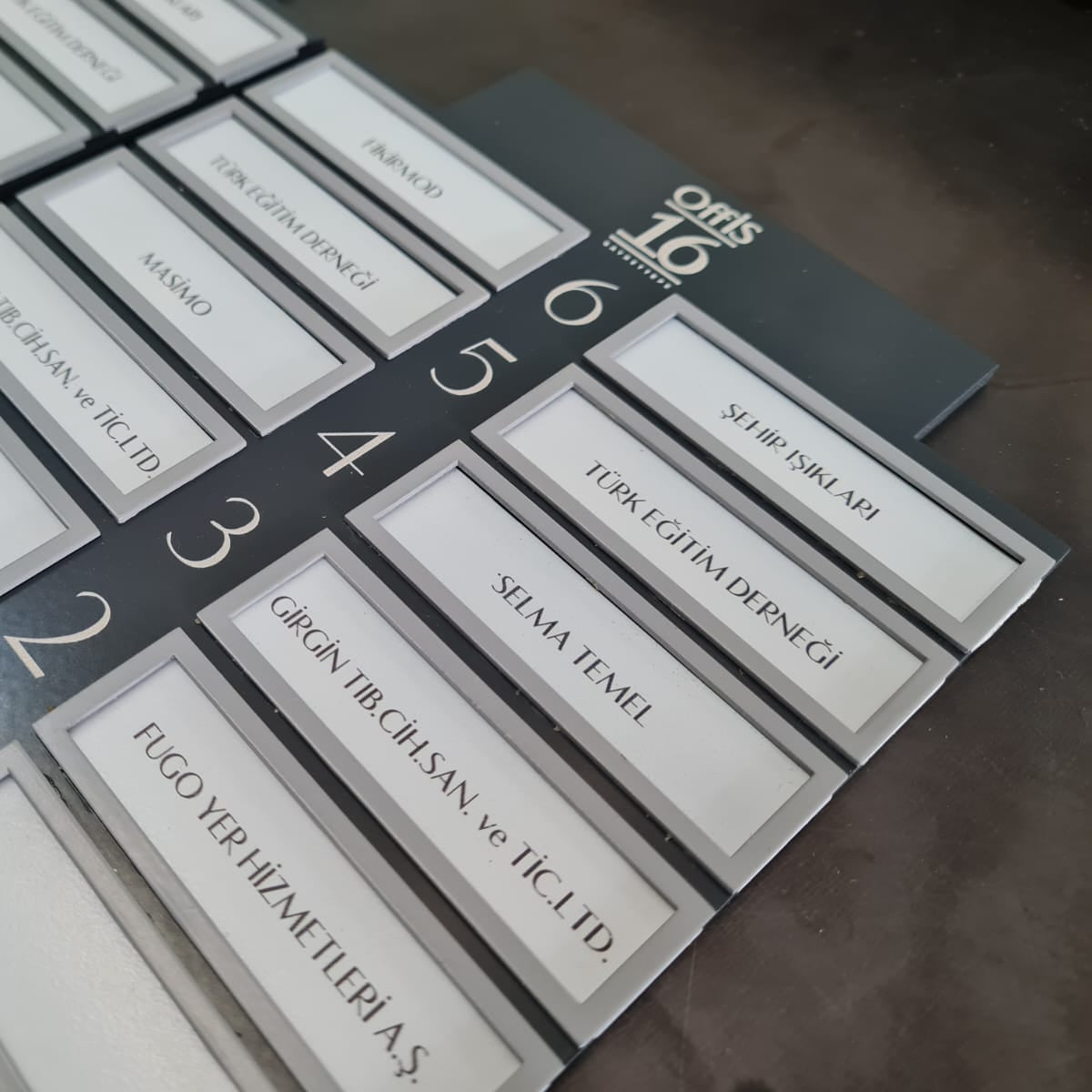 Modular Elevator Floor Information Panel – Removable Nameplate System - Otimsan Shop