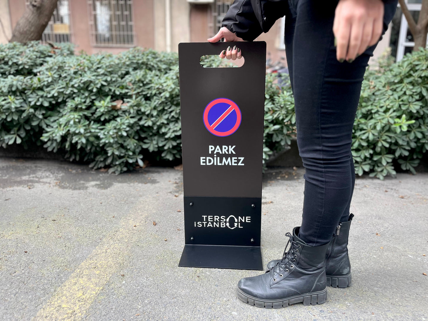 Portable Parking Warning Sign | Metal No Parking Sign - Otimsan Shop