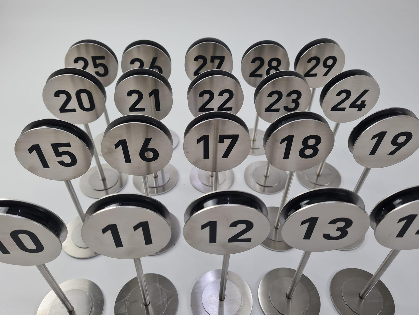 Premium Stainless Steel Table Number Stand | For Cafés, Restaurants & VIP Venues - Otimsan Shop