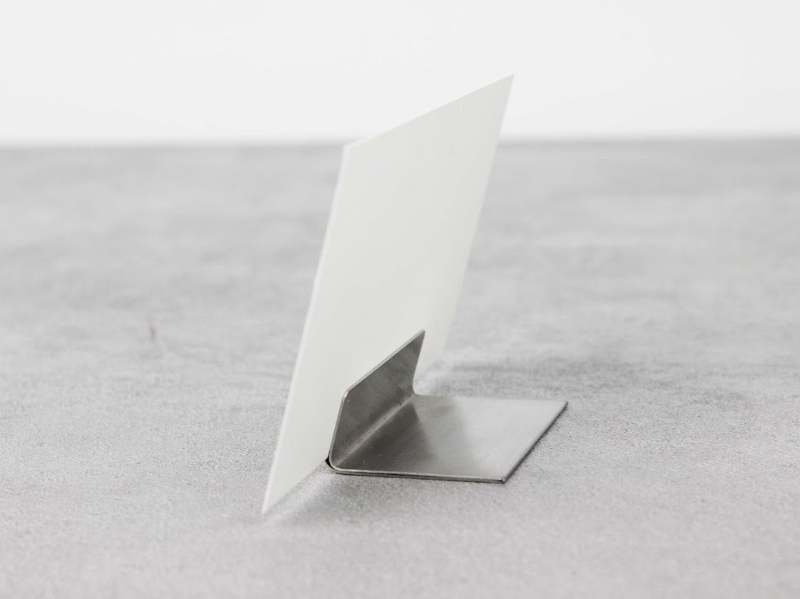 Name Tag & Label Holder – Multi-Purpose Card Stand for Buffet and Presentation Areas | Brass & Silver Color Options - Otimsan Shop