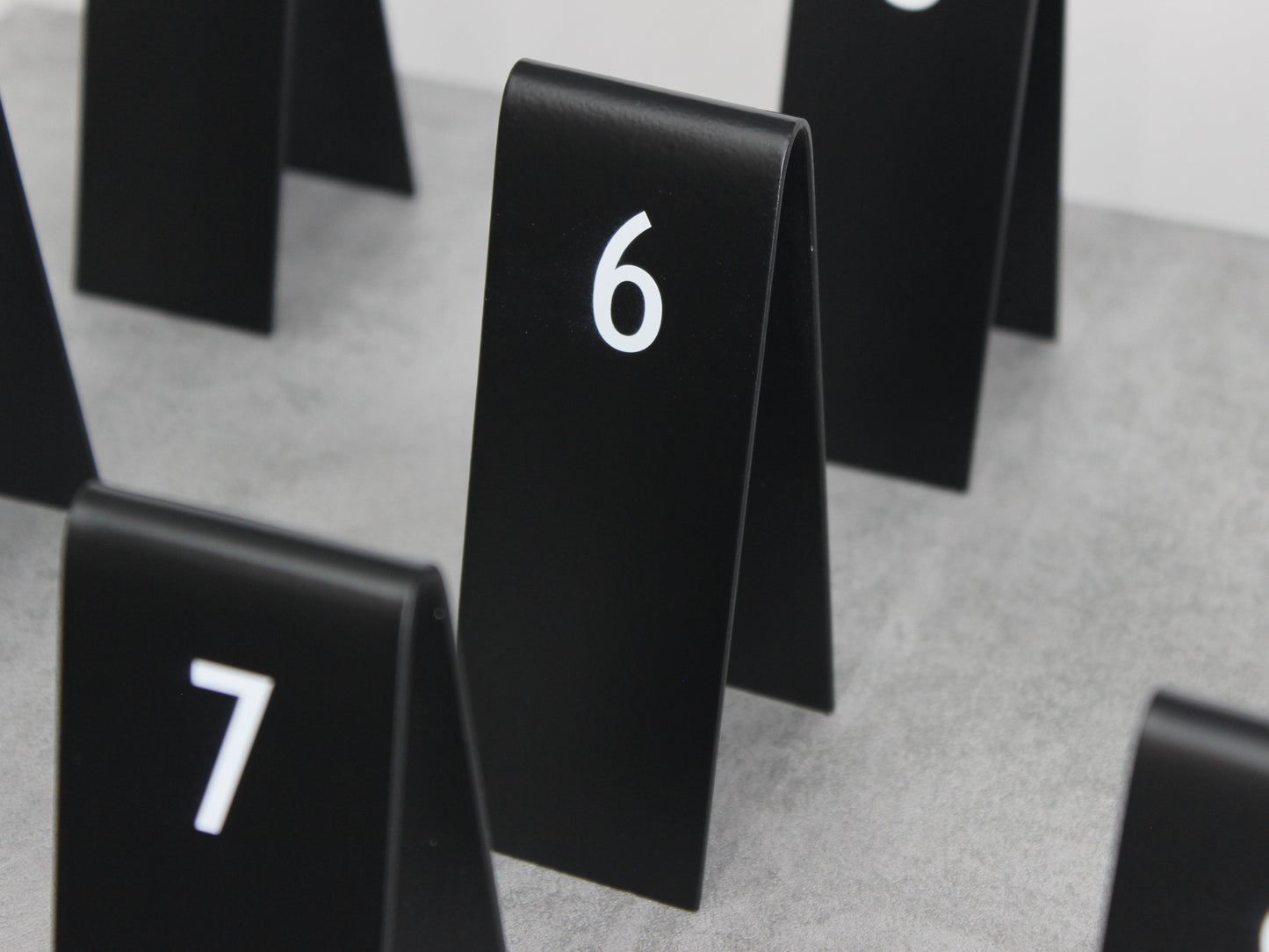 Table Number Stand | QR Code, Double-Sided & Custom Logo Design for Restaurants & Cafés - Otimsan Shop