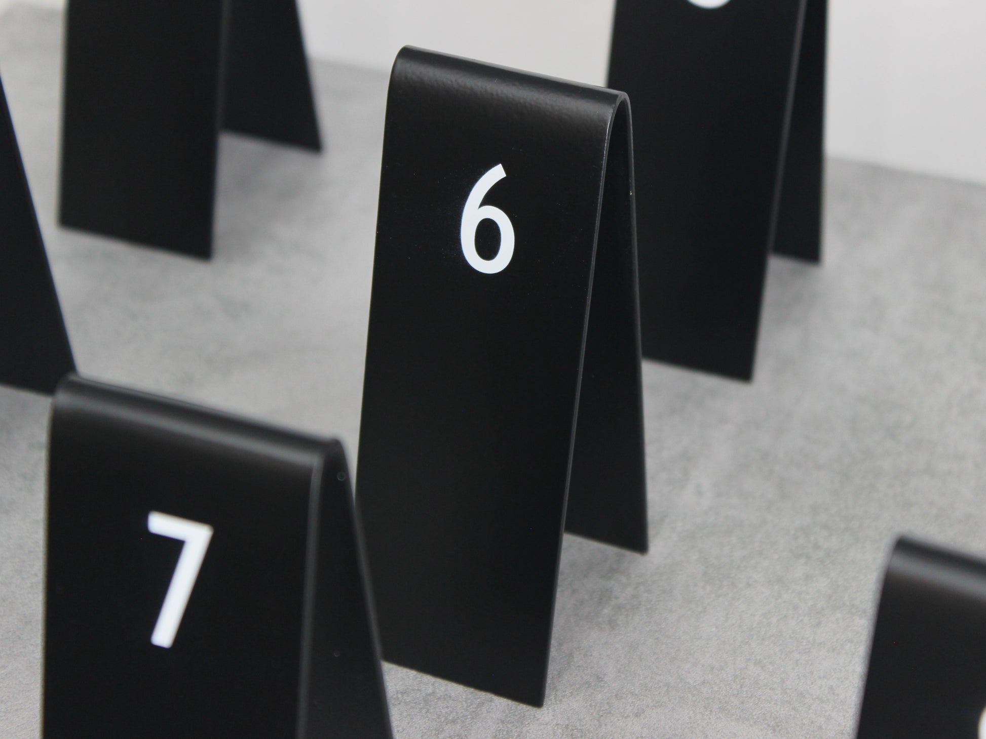 Table Number Stand | QR Code, Double-Sided & Custom Logo Design for Restaurants & Cafés - Otimsan Shop