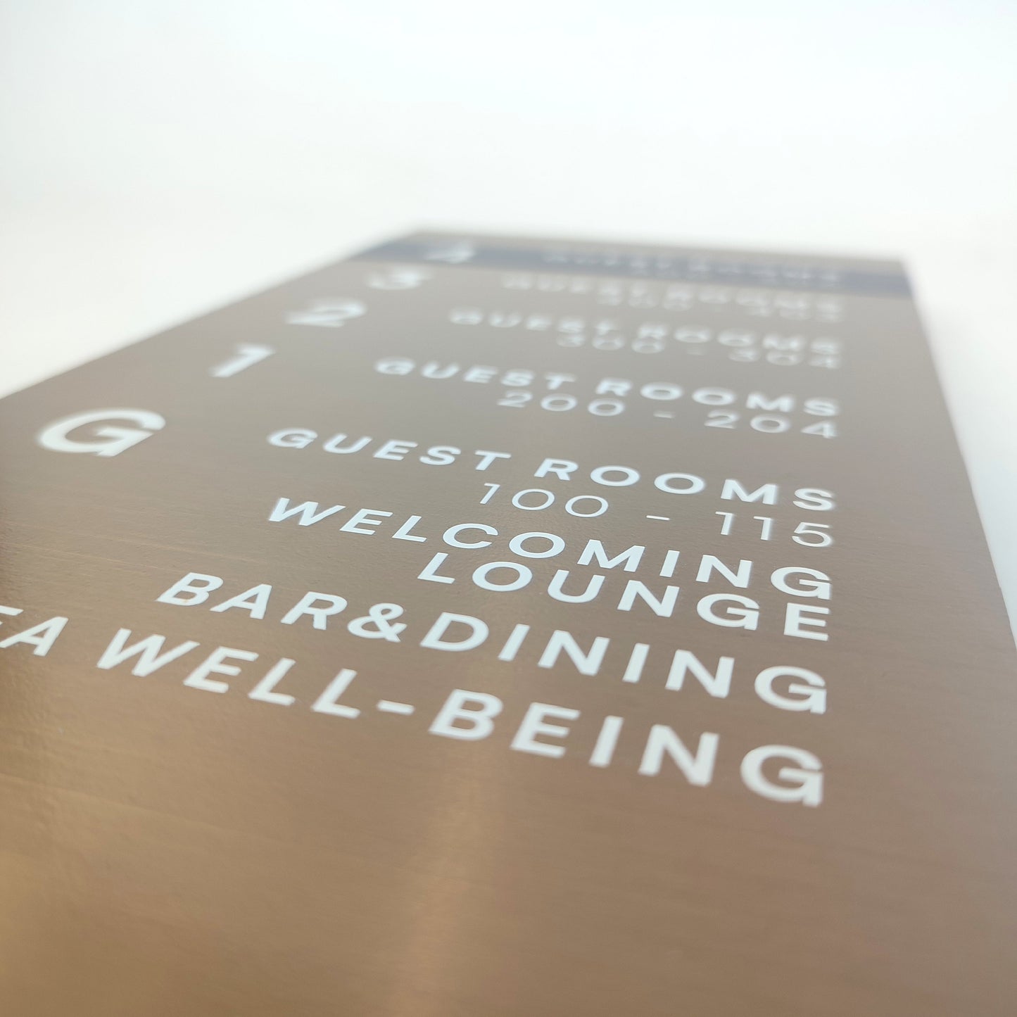 Elevator Information Sign | Metal Floor Directory & Building Wayfinding Sign - Otimsan Shop
