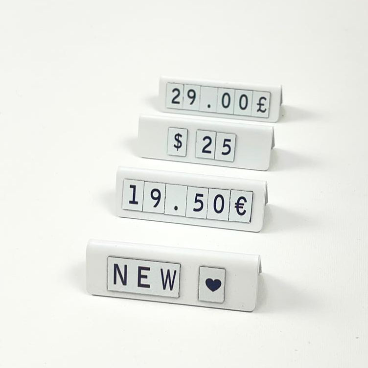 Magnetic Price Tag Set | 20-Piece Price Display Stand for Stores & Showcases - Otimsan Shop