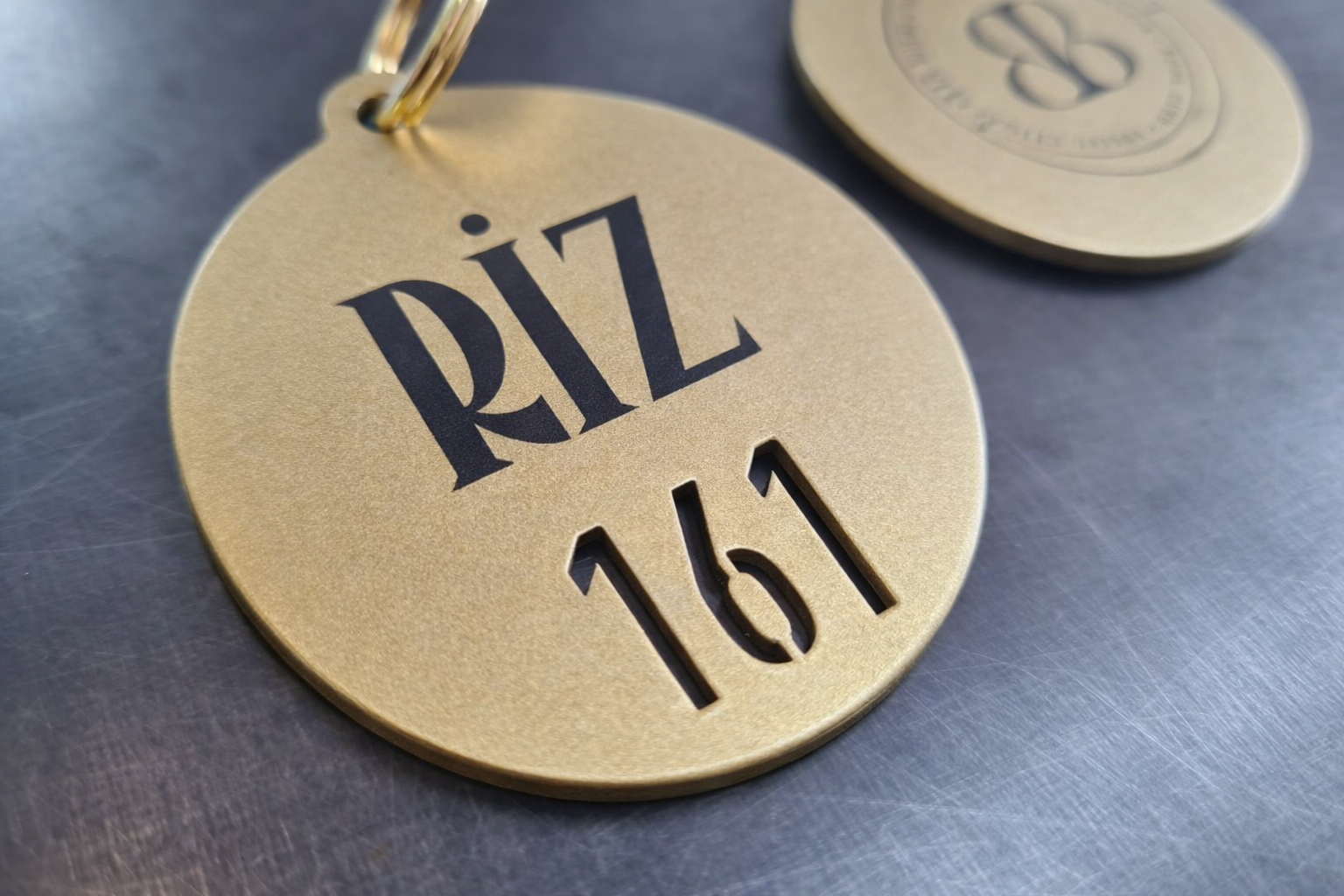 Metal Numbered Keychain | Hotel & Café Cloakroom Tag - Otimsan Shop